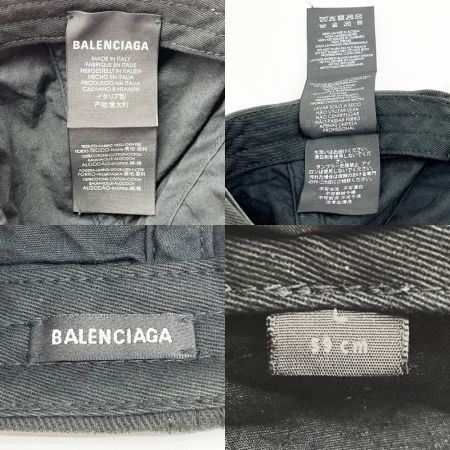  BALENCIAGA バレンシアガ BB MODE CAP キャップ 帽子 ブラック