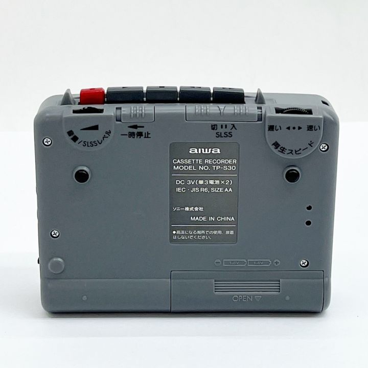 aiwa アイワ カセットテーププレーヤー シルバー オーディオ機器 TP