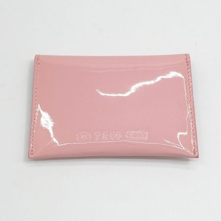  Tiffany & Co. ティファニー カードケース ライトピンク エナメル 箱付 ライトピンク