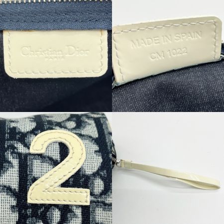  Christian Dior クリスチャンディオール ポーチ トロッター ナンバー 2 ネイビー