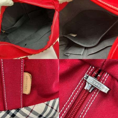  BURBERRY バーバリー バッグ トートバッグ キャンバス BV450-494 レッド