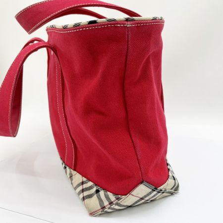  BURBERRY バーバリー バッグ トートバッグ キャンバス BV450-494 レッド