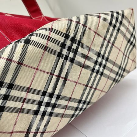  BURBERRY バーバリー バッグ トートバッグ キャンバス BV450-494 レッド