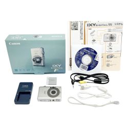 ◆◆ CANON キャノン IXY DIGITAL 55 コンパクトデジタルカメラ シルバー 取説・充電器付 IXYD55 Cランク