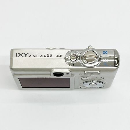  CANON キャノン IXY DIGITAL 55 コンパクトデジタルカメラ シルバー 取説・充電器付 IXYD55