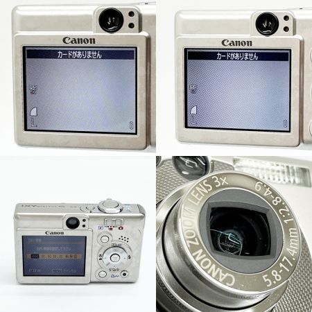  CANON キャノン IXY DIGITAL 55 コンパクトデジタルカメラ シルバー 取説・充電器付 IXYD55