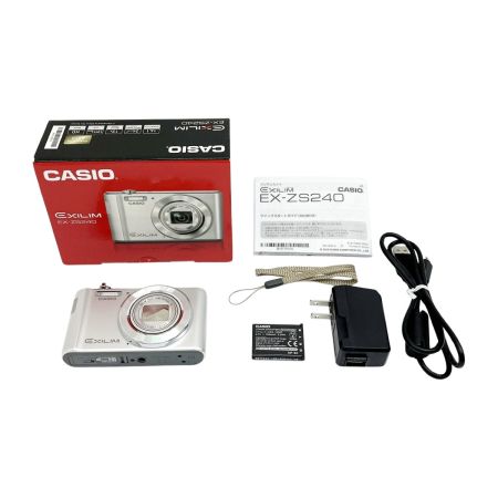  CASIO カシオ EXILIM コンパクトデジタルカメラ デジカメ シルバー  EX-ZS240