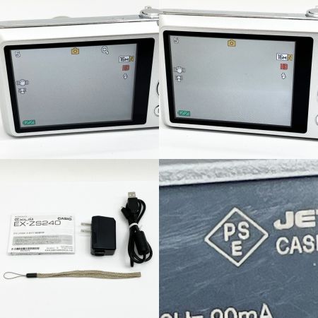  CASIO カシオ EXILIM コンパクトデジタルカメラ デジカメ シルバー  EX-ZS240