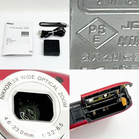  Nikon ニコン コンパクトデジタルカメラ デジカメ レッド COOLPIX A100