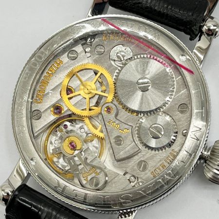  CHRONOSWISS タイムマスター 自動巻き 腕時計 替えベルト CH6233 ホワイト
