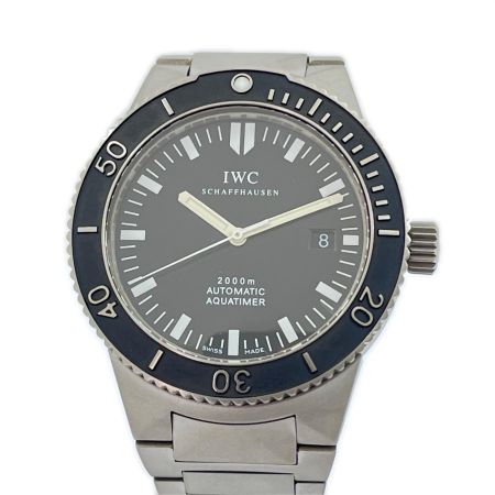  IWC インターナショナルウォッチカンパニ 腕時計 アクアタイマー 自動巻き IW353601 チタン ブラック