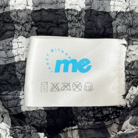  ISSEY MIYAKE イッセイミヤケ me スカート チェック MI22FG672 MI22FG672 ブラック x ホワイト