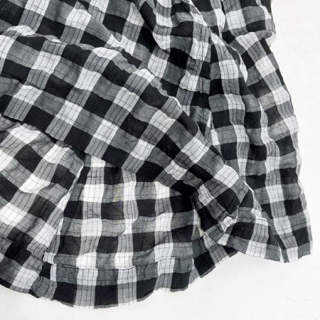  ISSEY MIYAKE イッセイミヤケ me スカート チェック MI22FG672 MI22FG672 ブラック x ホワイト