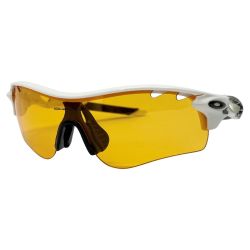 ◆◆ OAKLEY オークリー スポーツサングラス レーダーロックパス OO9181-02 ホワイト Bランク