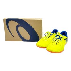 ◆◆ asics アシックス フットサルシューズ 27cm トレーニング靴 サッカー イエロー x ブルー Bランク