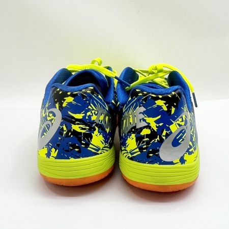  asics アシックス フットサルシューズ 27cm トレーニング靴 サッカー イエロー x ブルー
