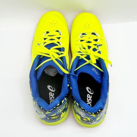  asics アシックス フットサルシューズ 27cm トレーニング靴 サッカー イエロー x ブルー