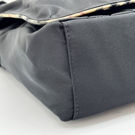  BURBERRY BLUE LABEL バーバリーブルーレーベル ショルダーバッグ ナイロン ブラック