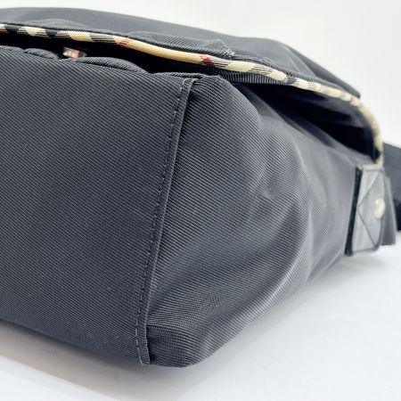 BURBERRY BLUE LABEL バーバリーブルーレーベル ショルダーバッグ ナイロン ブラック