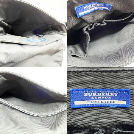  BURBERRY BLUE LABEL バーバリーブルーレーベル ショルダーバッグ ナイロン ブラック