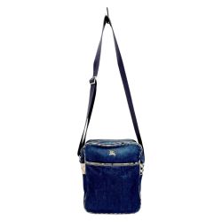 ◆◆ BURBERRY BLUE LABEL バーバリーブルーレーベル ショルダーバッグ デニム ネイビー Cランク