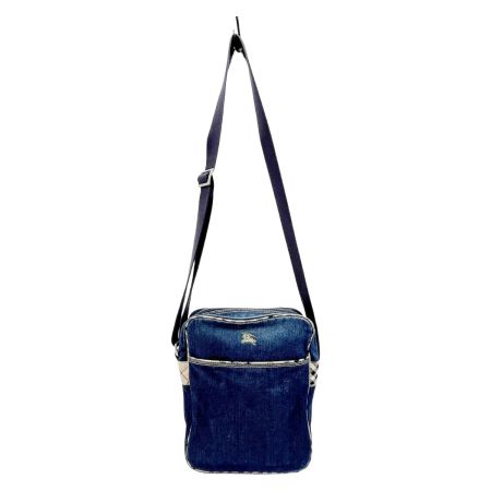  BURBERRY BLUE LABEL バーバリーブルーレーベル ショルダーバッグ デニム ネイビー