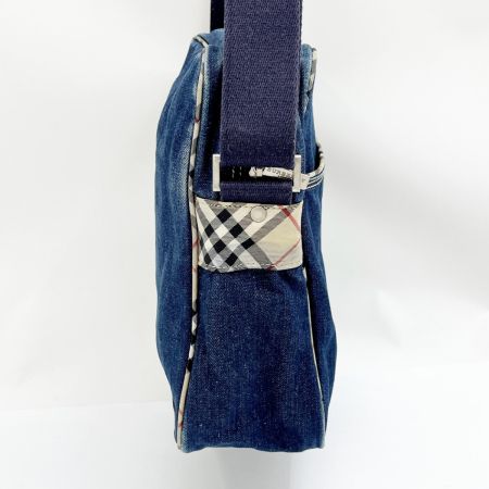  BURBERRY BLUE LABEL バーバリーブルーレーベル ショルダーバッグ デニム ネイビー