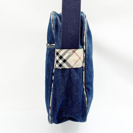  BURBERRY BLUE LABEL バーバリーブルーレーベル ショルダーバッグ デニム ネイビー