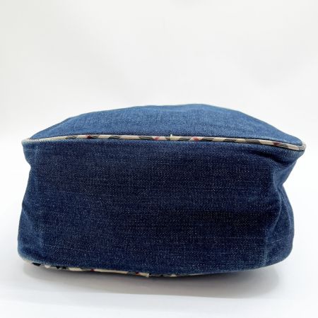  BURBERRY BLUE LABEL バーバリーブルーレーベル ショルダーバッグ デニム ネイビー