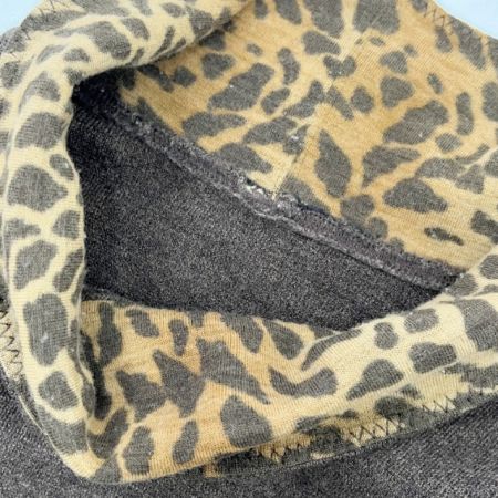  ITALIYA イタリヤ 伊太利屋 ニット 長袖 13号 ミセス ヒョウ ウルフ ブラウン