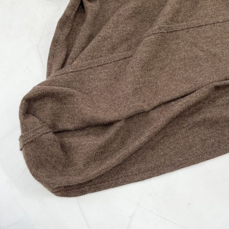  ITALIYA イタリヤ 伊太利屋 ニット 長袖 13号 ミセス ヒョウ ウルフ ブラウン