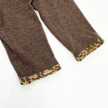  ITALIYA イタリヤ 伊太利屋 ニット 長袖 13号 ミセス ヒョウ ウルフ ブラウン