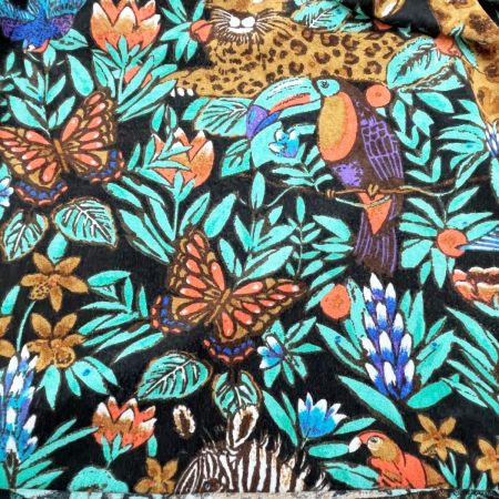  ITALIYA イタリヤ 伊太利屋 カットソー 長袖 15号 ミセス 森 キノミヒョウ グリーン×ブラック