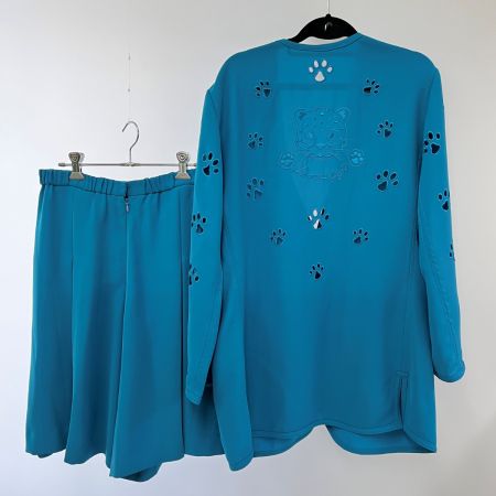  ITALIYA イタリヤ 伊太利屋 セットアップスーツ 13B2 ヨゴレ有り スカイブルー