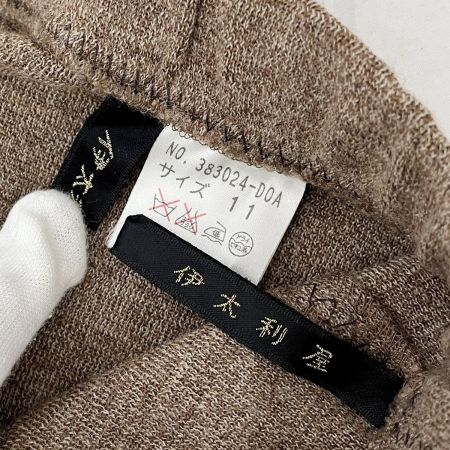  ITALIYA イタリヤ 伊太利屋 ニットセットアップ ヒョウ柄 11号 ロングスカート ブラウン