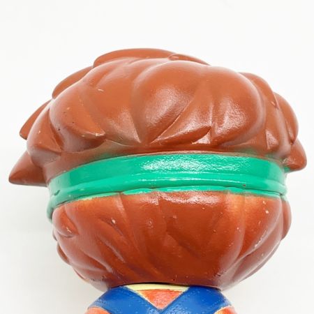   NEC ソフビ人形 NEC坊や 緑サンバイザー 青オーバーオール 昭和レトロ