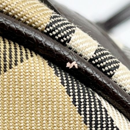  Burberrys バーバリーズ 巾着ポーチ ミニ巾着 ノバチェック ブラウン x ベージュ x ブラック