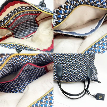  ロベルタピエリ ハンドバッグ  カバン ナイロン レディース  ブルー