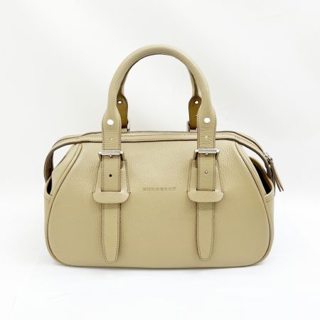  BURBERRY バーバリー ハンドバッグ レザー 箱付 レディース ベージュ