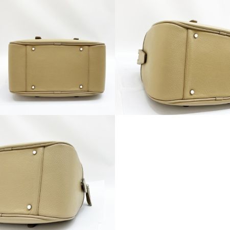  BURBERRY バーバリー ハンドバッグ レザー 箱付 レディース ベージュ