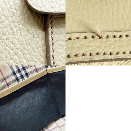 BURBERRY バーバリー ハンドバッグ レザー 箱付 レディース ベージュ