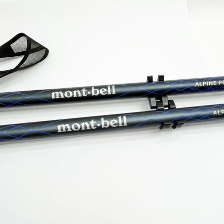  mont･bell モンベル トレッキングポール アルパインポール 登山 アウトドア ブラック x ブルー