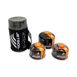 ◆◆ JETBOIL ジェットボイル アウトドアコンロ バーナー ガス缶3個付 登山 アウトドア用品 Bランク