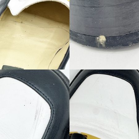  BALLY バリ  ローファー 35 1/2 オールド プレート 靴 ホワイト×ブラック