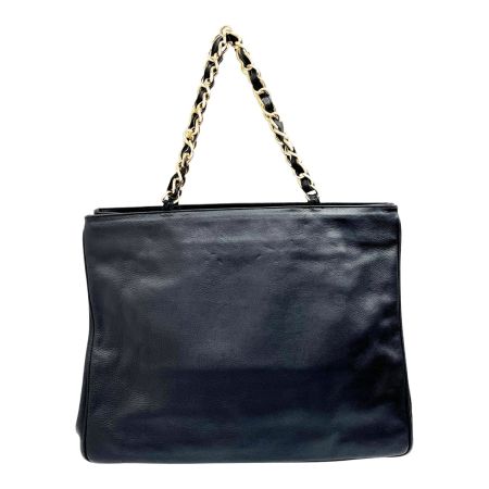  VALENTINO バレンチノ チェーントートバッグ レザー ブラック