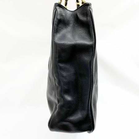  VALENTINO バレンチノ チェーントートバッグ レザー ブラック