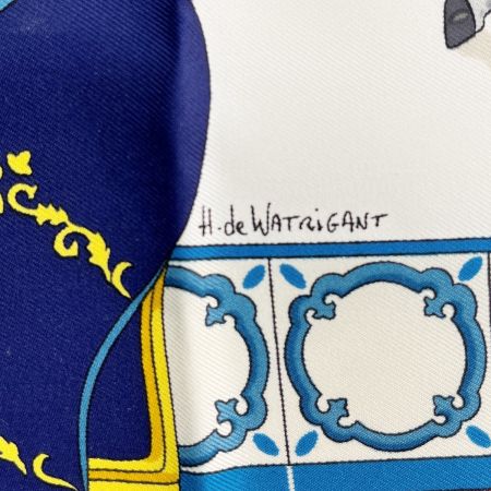  HERMES エルメス スカーフ シルク 馬 箱無 赤 レッド