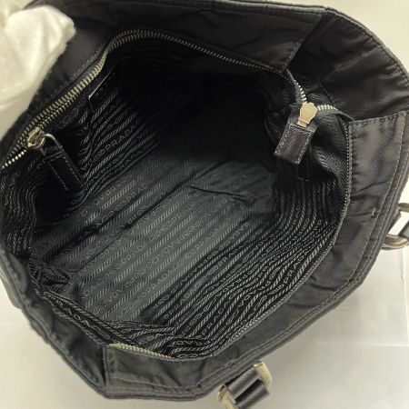  PRADA プラダ テスート 三角ロゴプレート トートバッグ BR2288 ブラック