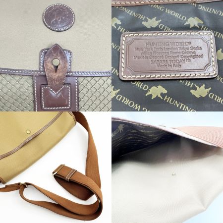  HUNTING WORLD ハンティングワールド  ショルダーバッグ ･1･I･4･98 ベージュ