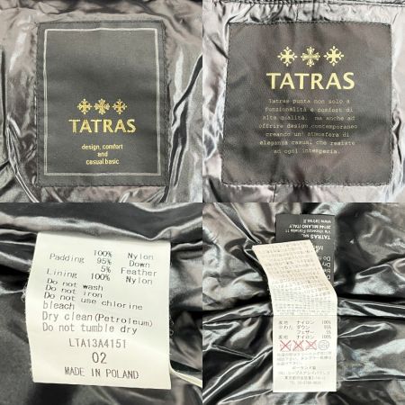  TATRAS ダウンジャケット サイズ2 Mサイズ アウター レディース LTA13A4151 ブラック